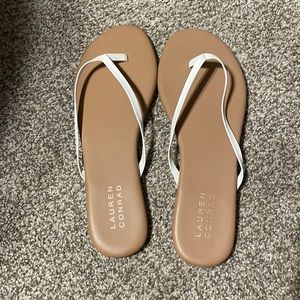 LC Lauren Conrad Pixii Women's Flip Flops - White